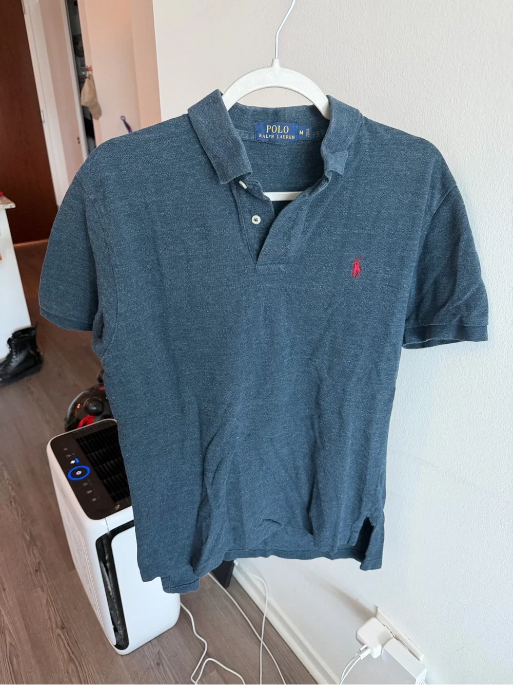 Ralph Lauren Men’s Heather Navy Polo with Red Pony